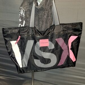 Limited Edition Victoria's Secret VSX Black and Pink Duffel Bag